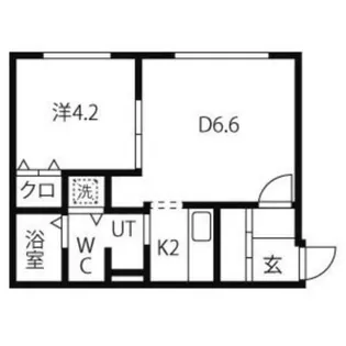 ブランノワールネージュI【4階】の間取り