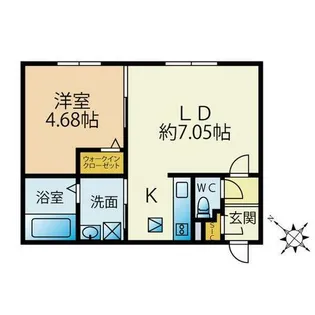 プレドニア琴似【3階】の間取り