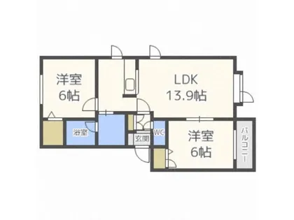 パードレスB【1階】の間取り