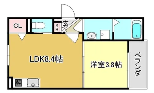 アーケードパーク十三【1階】の間取り