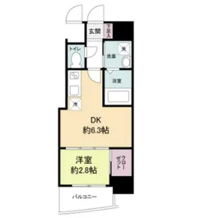 セレニテ夕陽丘EST【5階】の間取り