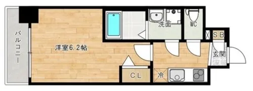 大阪府大阪市浪速区敷津西1丁目【マンション】の間取り