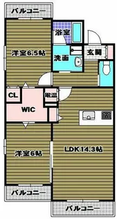 トゥールブランシュM&M【2階】の間取り