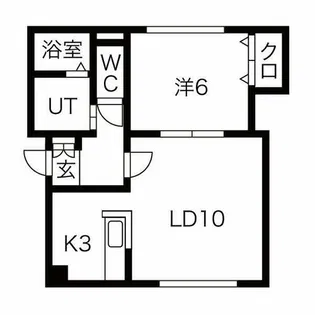 ノーススターH【103号室】の間取り