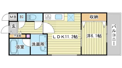 STELLA久保町【4階】の間取り