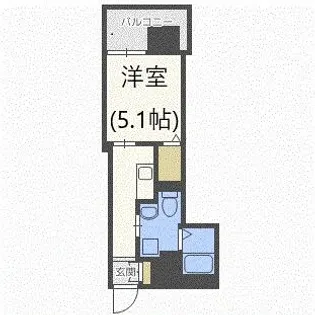 レジディア南1条【9階】の間取り