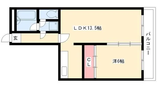 エクシード広路【5階】の間取り