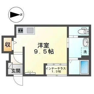 ピュアメゾン浦里【1階】の間取り