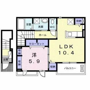 クレイン A・T【2階】の間取り