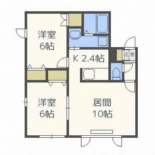 フォーサイトN44【2階】の間取り