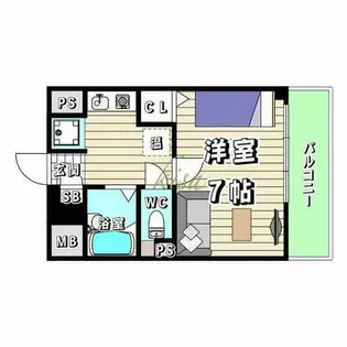 アーバンポイント川名本町【4階】の間取り