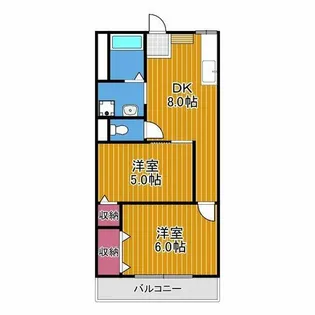 第二セイワコート【4階】の間取り