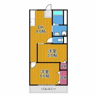 第二セイワコート【4階】の間取り