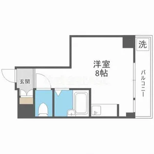 エムロード玉造【601号室】の間取り