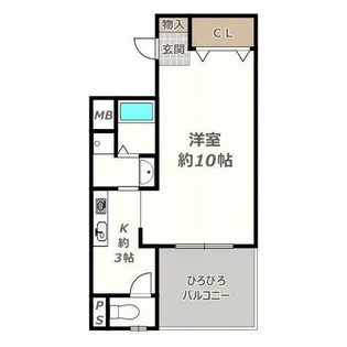 アッツ・コート美章園駅前【2階】の間取り