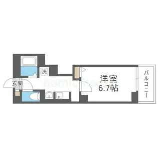 ハウスアイ杭全【603号室】の間取り