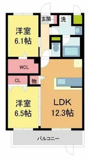 ヴィラ・アーバネット【2階】の間取り