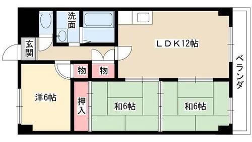 レジディア日比野【0606号室】の間取り