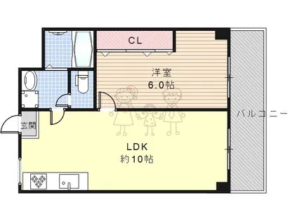 大阪府大阪市東住吉区今川4丁目【マンション】の間取り