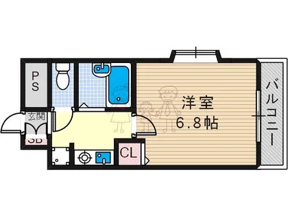 大阪府大阪市住吉区我孫子西2丁目【マンション】の間取り