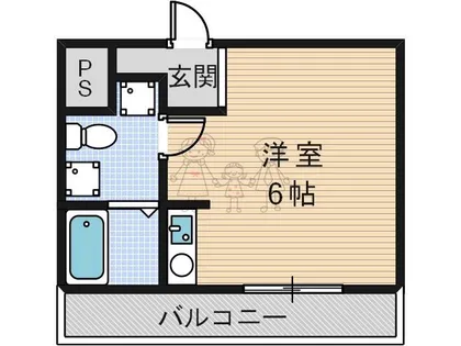 大阪府大阪市東住吉区鷹合2丁目【マンション】の間取り