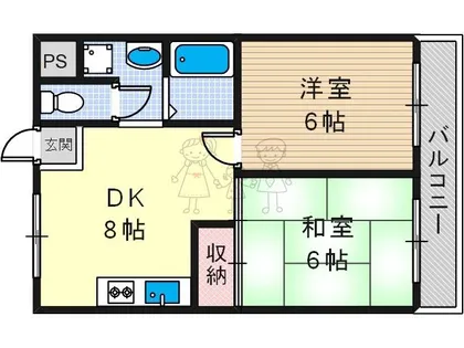森川マンション【2階】の間取り