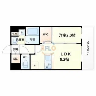 Luxe新大阪Ⅵ【3階】の間取り