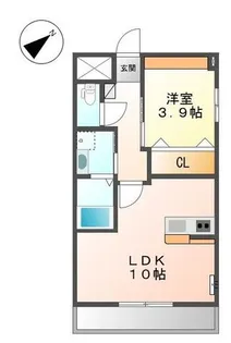 ベルコート【201号室】の間取り