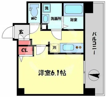 エスリード南森町【11階】の間取り