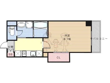 大阪府大阪市住吉区清水丘2丁目【マンション】の間取り