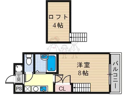 大阪府大阪市住吉区我孫子西2丁目【マンション】の間取り