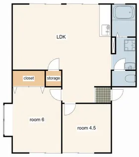 ハイアベニュー双葉 A棟【102号室】の間取り