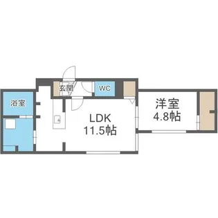 Gloire(グロワール) 仮)GA-S8W12MS【3階】の間取り