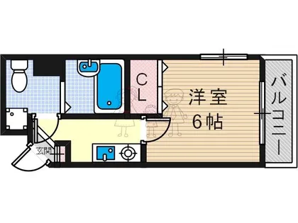 大阪府大阪市阿倍野区昭和町1丁目【マンション】の間取り