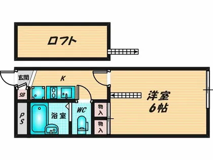 レオパレス菱江【1階】の間取り