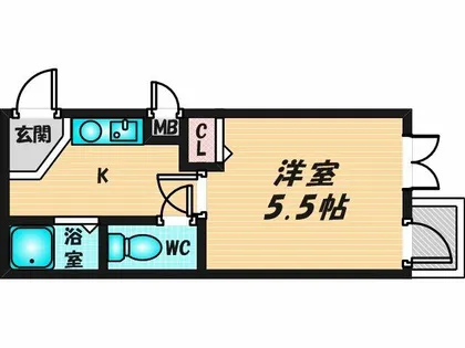 ロンモンターニュ小阪【2階】の間取り