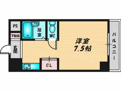 エクセルシオール長田【9階】の間取り