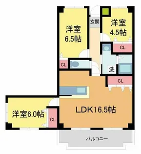 リジェール宝塚【201号室】の間取り