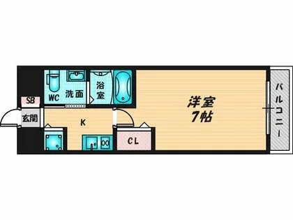 SERENITEオズ北巽【2階】の間取り