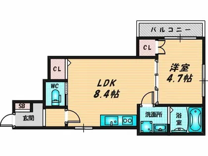 グローリア西昇【1階】の間取り