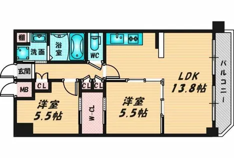 ハイラインⅢ【10階】の間取り