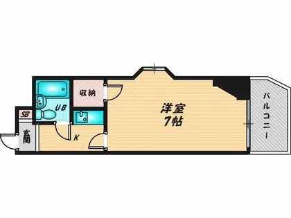 ハーモニーハイツ若江東【1階】の間取り