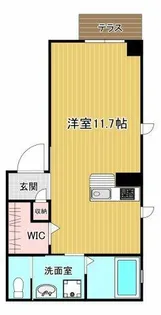 クレセール谷上【1階】の間取り