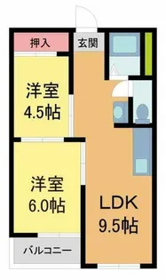 甲子園第5コーポラス【305号室】の間取り