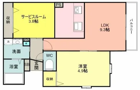 プレシャス神崎川【301号室】の間取り