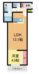 ジェイドパレス小花【301号室】の間取り