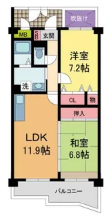 KDXレジデンス夙川ヒルズ1番館【5階】の間取り