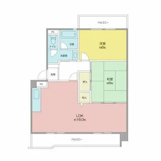 ヴィラ・サンシャイン【403号室】の間取り