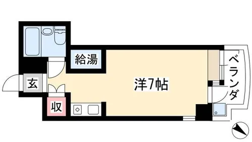 リアライズ錦【201号室】の間取り