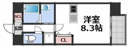 スプランディッド野江【2階】の間取り